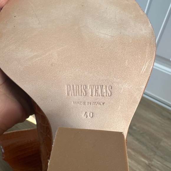 Paris Texas Brown Croc-Embossed Tall Western Boots – Size 40 – Made in Italy - Picture 8 of 11